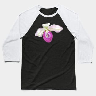 Lady Slipper Orchid Digital Art Baseball T-Shirt